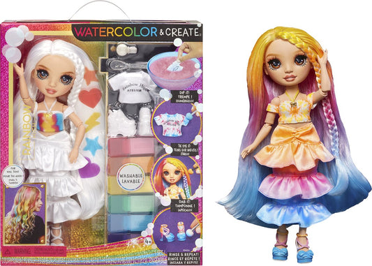 Rainbow High Watercolor & Create Modepop - Groene ogen