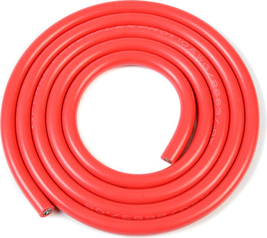 Revtec - Siliconen-kabel - Powerflex PRO+ - Rood - 10AWG - 2683/0.05 Strengen - OD 5.5mm - 1m