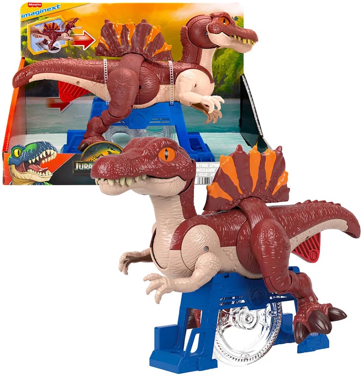 Jurassic World Spinosaurus Runner Dinosaurus Speelgoedfiguur Veelkleurig