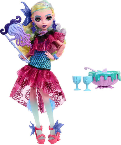 Mattel Monster High Lagoona Blue Monster Ball Feestjurk Pop Roze