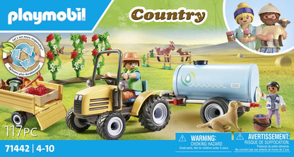 Country Tractor met aanhanger en watertank - 71442