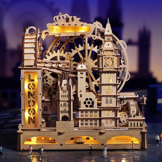 Marble Travel London – Marble Spaceport EGB01 – Houten Knikkerbaan