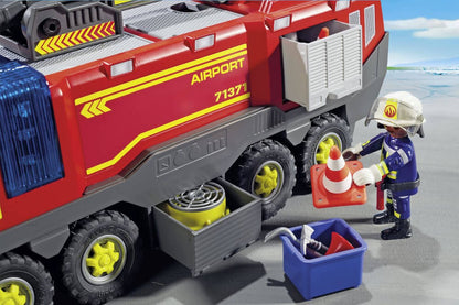 City Action Luchthavenbrandweerwagen met licht en geluid - 71371