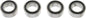 Revtec - Kogellager - Chroom staal - ABEC 3 - Rubber Dichting - 4X7X2,5 - MR74-2RS - 4 st