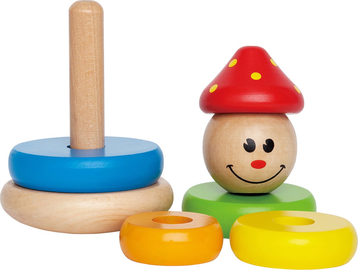Hape Houten Stapeltoren Clown 16,5 Cm