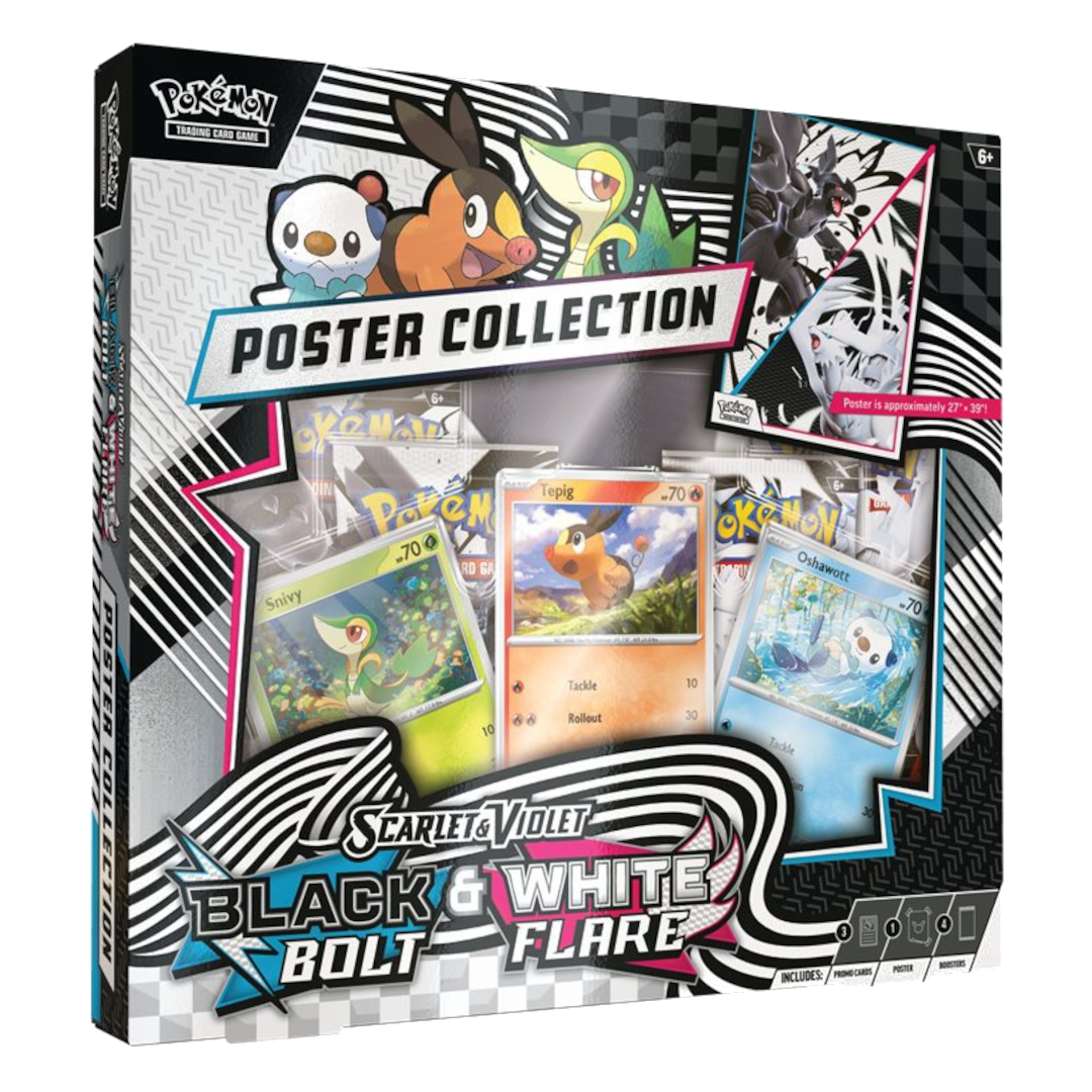 White Flare & Black Bolt Poster Collection