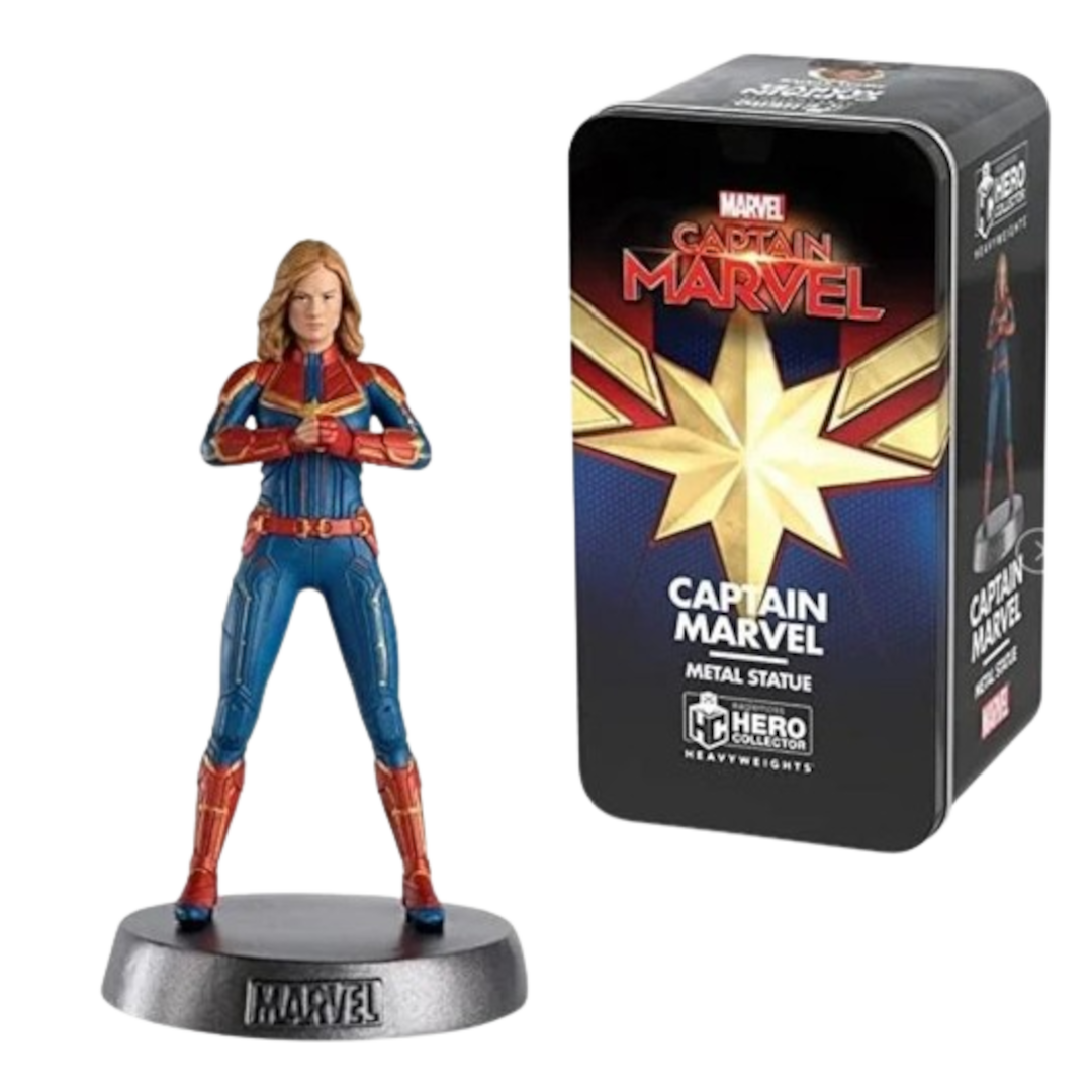 Captain Marvel Metalen Standbeeld